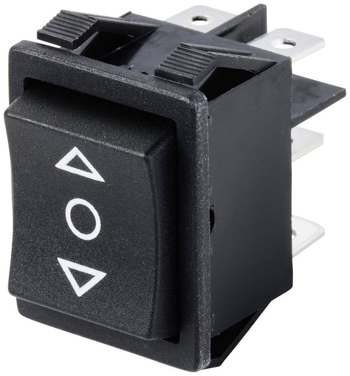 Produktbild: TRU COMPONENTS TC-9957468 Wippschalter R5-SP3072 250 V/AC 16 A 2 x (Ein)/Aus/(Ein) tastend/0/tastend 1 St.