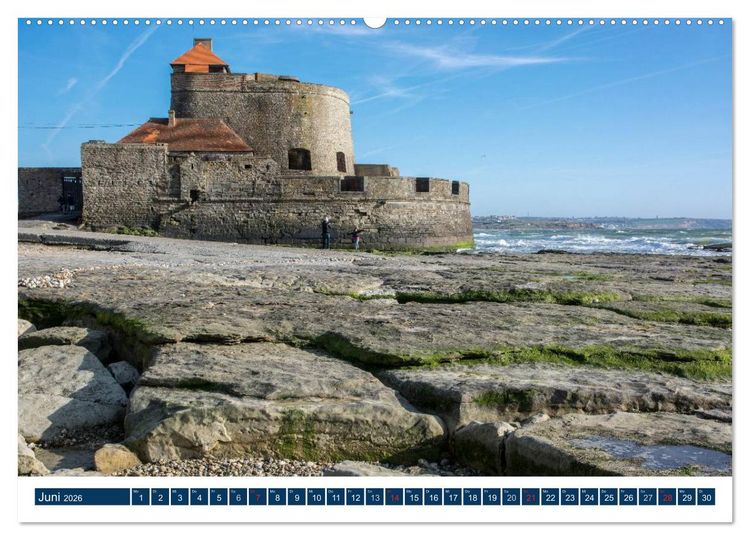 Produktbild: Normandie - raue K&uuml;sten, sanfte H&uuml;gel (hochwertiger Premium Wandkalender 2026 DIN A2 quer), Kunstdruck in Hochglanz