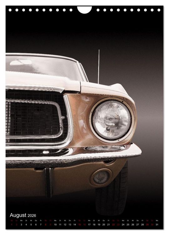 Produktbild: Amerikanische Autos aus den Jahren 1957 bis 1976 Frontansichten (Wandkalender 2026 DIN A4 hoch), CALVENDO Monatskalender