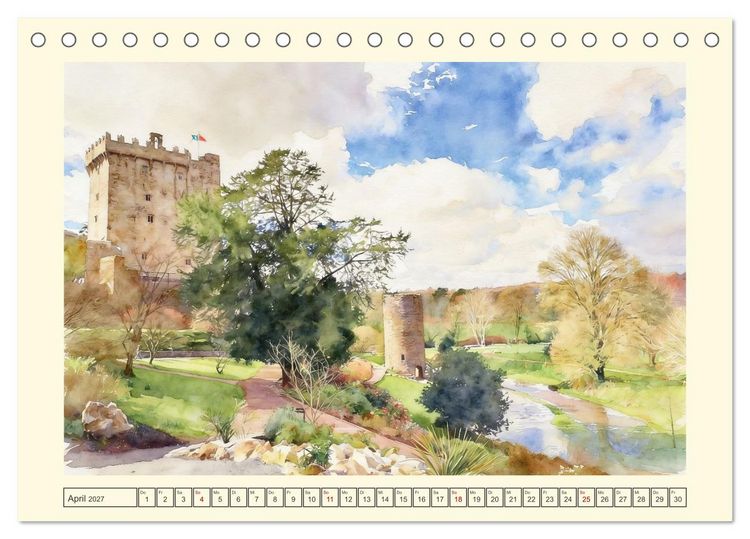 Produktbild: Irland - Spektakul&auml;re Natur und Geschichte (Tischkalender 2027 DIN A5 quer), CALVENDO Monatskalender