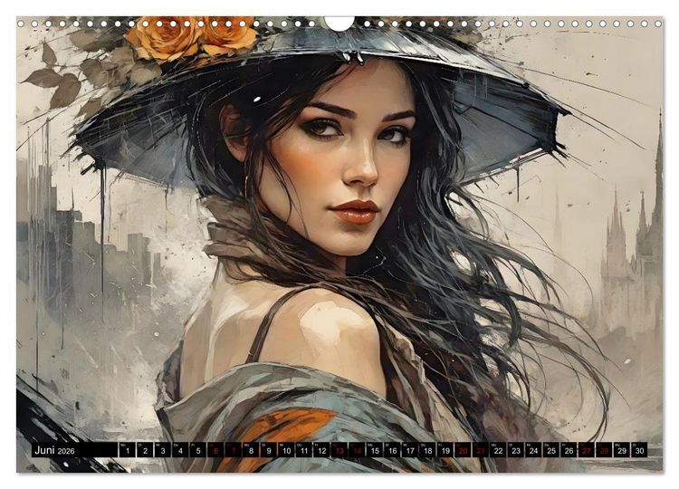 Produktbild: Nostalgische Romanzen - Liebe, Lust und Leidenschaft (Wandkalender 2026 DIN A3 quer), CALVENDO Monatskalender