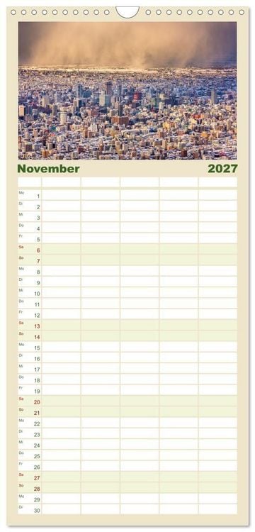 Produktbild: Familienplaner 2027 - Japan - Im Land der aufgehenden Sonne. mit 5 Spalten (Wandkalender, 21 x 45 cm) CALVENDO