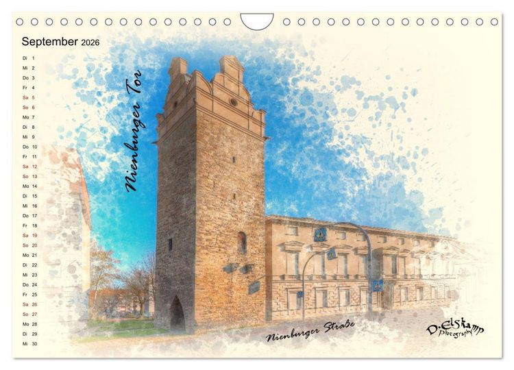 Produktbild: Bernburg meine Stadt (Wandkalender 2026 DIN A4 quer), CALVENDO Monatskalender
