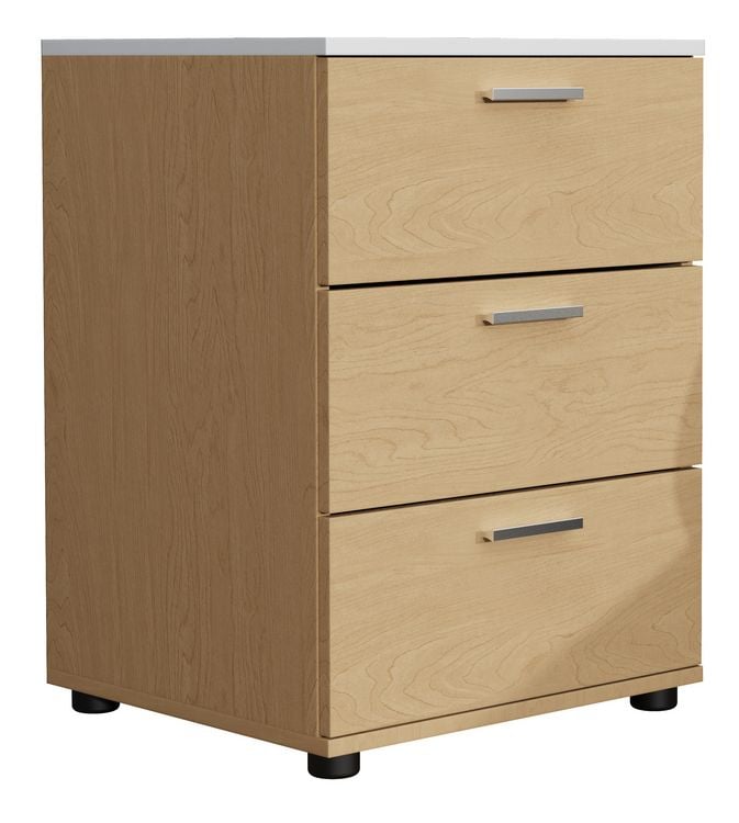 Produktbild: Holz Nachtschrank Nachttisch Schublade Testalo