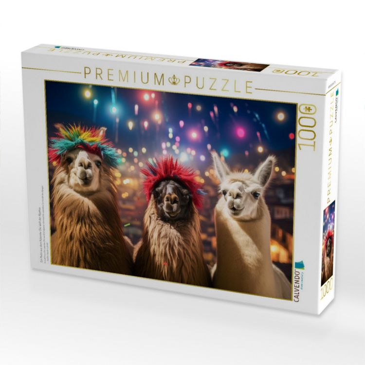 Produktbild: CALVENDO Puzzle Ein Motiv aus dem Kalender Die Welt der Alpakas | 1000 Teile Lege-Gr&ouml;&szlig;e 64x48cm Foto-Puzzle f&uuml;r gl&uuml;ckliche Stunden