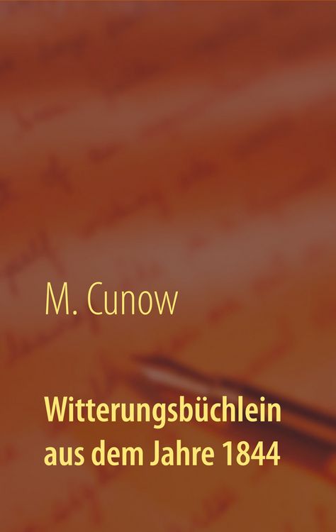 Produktbild: Witterungsb&uuml;chlein aus dem Jahre 1844