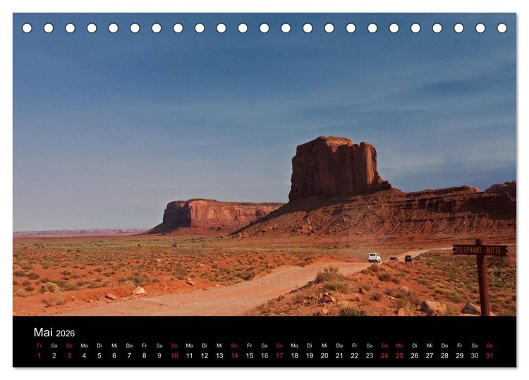 Produktbild: Aus dem wilden Westen (Tischkalender 2026 DIN A5 quer), CALVENDO Monatskalender