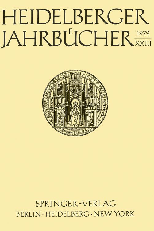 Produktbild: Heidelberger Jahrb&uuml;cher
