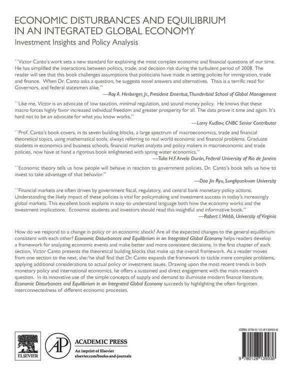 Produktbild: Economic Disturbances and Equilibrium in an Integrated Global Economy