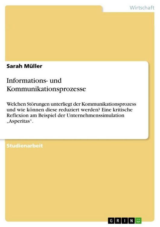 Produktbild: Informations- und Kommunikationsprozesse