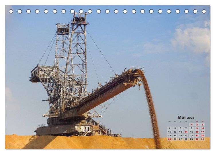 Produktbild: Giganten im Tagebau Garzweiler II (Tischkalender 2026 DIN A5 quer), CALVENDO Monatskalender
