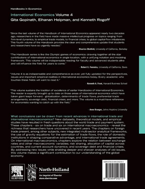 Produktbild: Handbook of International Economics