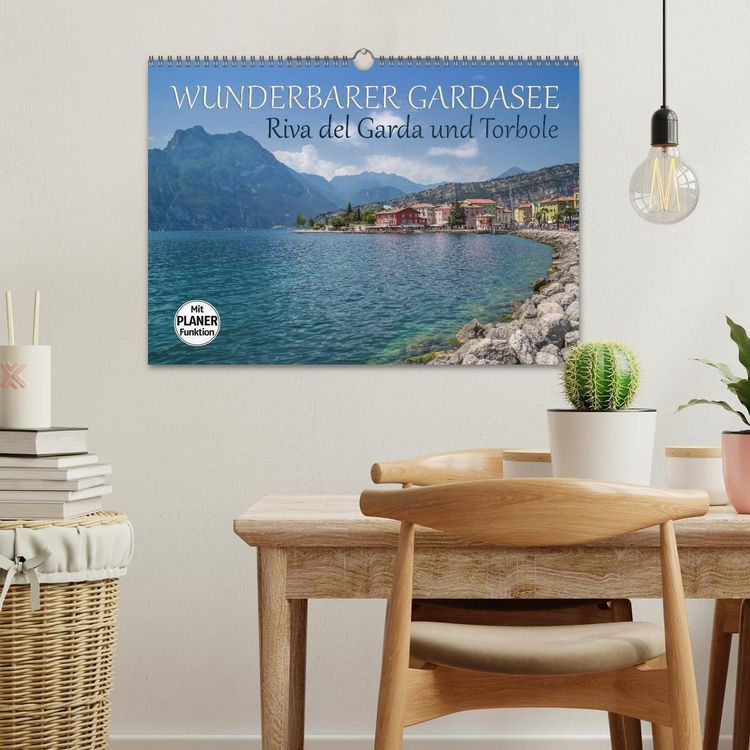 Produktbild: WUNDERBARER GARDASEE Riva del Garda und Torbole (Wandkalender 2026 DIN A3 quer), CALVENDO Monatskalender