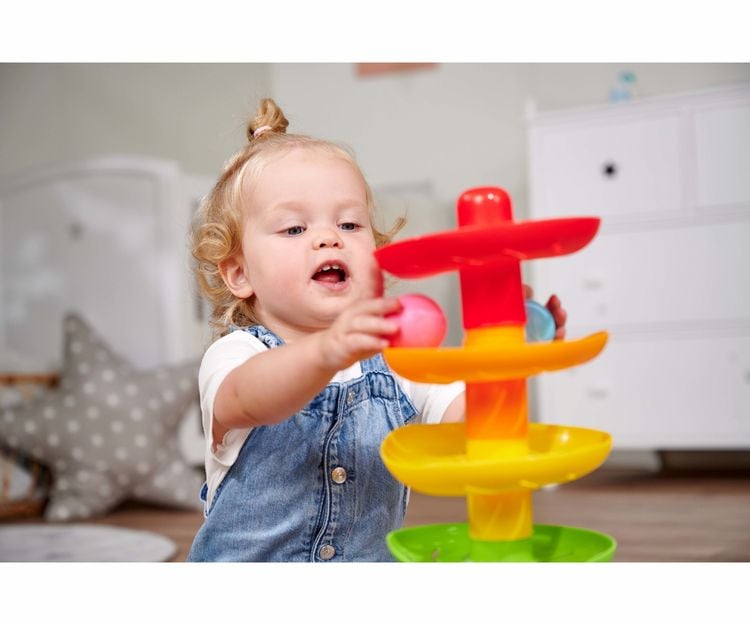 Produktbild: Simba 104010053 - ABC Regenbogen Kugelturm, Kugelbahn, H&ouml;he: 40 cm