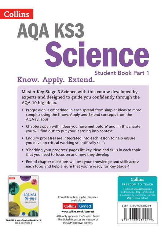 Produktbild: AQA KS3 Science Student Book Part 1