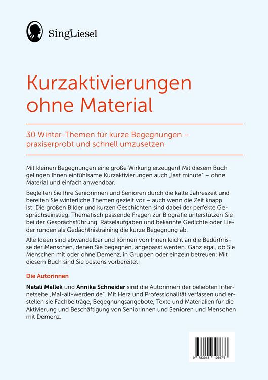 Produktbild: Kurzaktivierungen ohne Material. Last-Minute-Ideen f&uuml;r den Winter