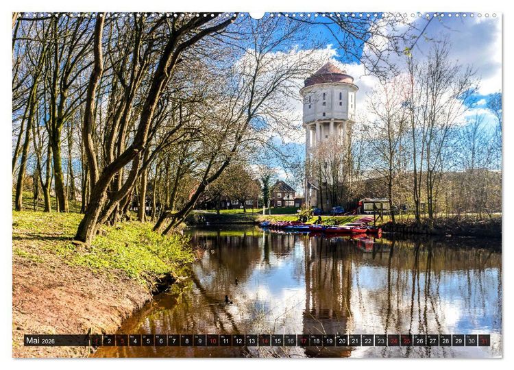 Produktbild: EMDEN Seehafenstadt mit Flair (Wandkalender 2026 DIN A2 quer), CALVENDO Monatskalender