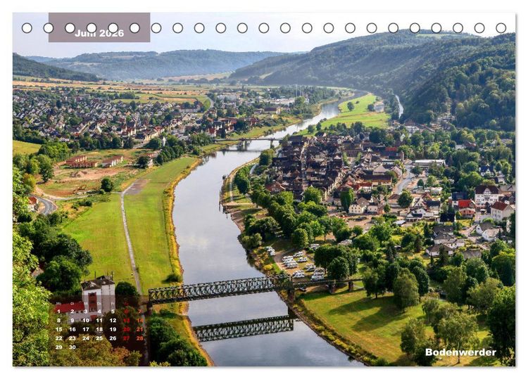 Produktbild: M&auml;rchenhaftes Weserbergland (Tischkalender 2026 DIN A5 quer), CALVENDO Monatskalender