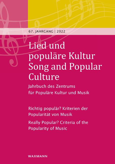 Produktbild: Lied und popul&auml;re Kultur / Song and Popular Culture