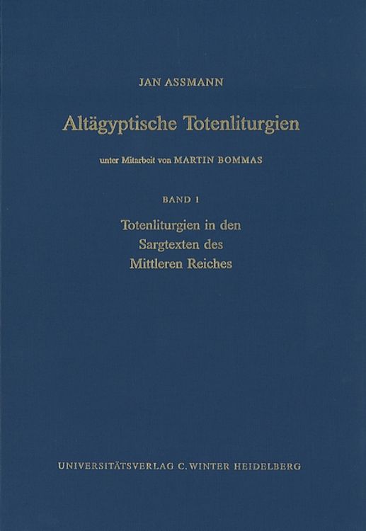 Produktbild: Totenliturgien in den Sargtexten des Mittleren Reiches 1