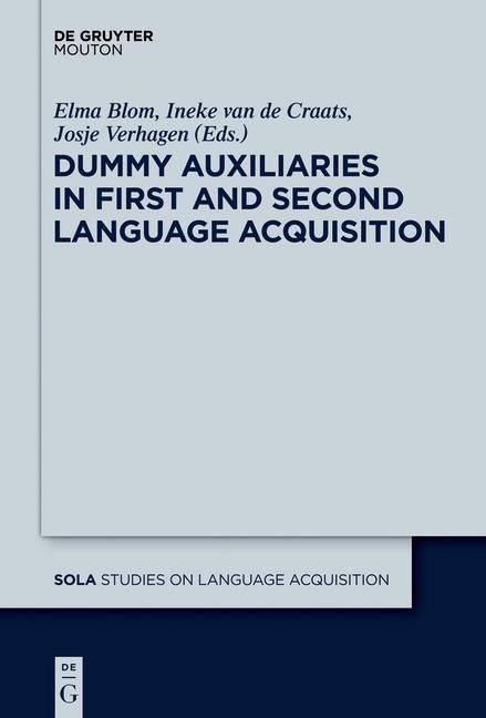 Produktbild: Dummy Auxiliaries in First and Second Language Acquisition