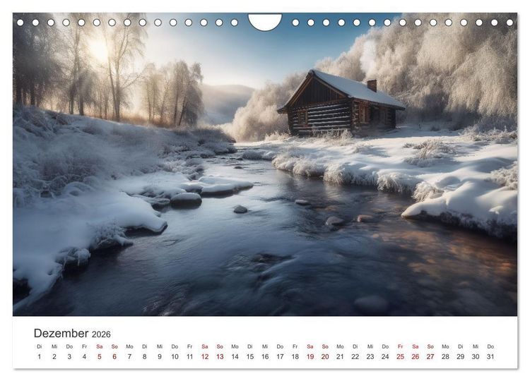 Produktbild: H&uuml;ttenzauber - Ein visueller Streifzug durch Norwegens Wildnis (Wandkalender 2026 DIN A4 quer), CALVENDO Monatskalender