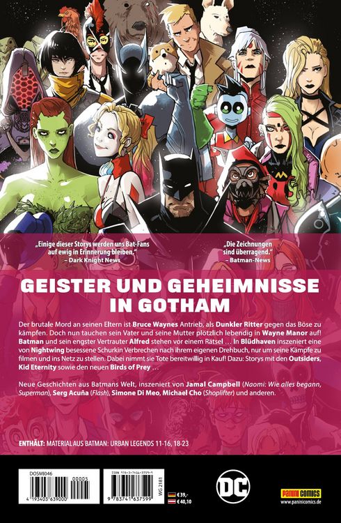 Produktbild: Batman: Urban Legends - Die Geister von Gotham