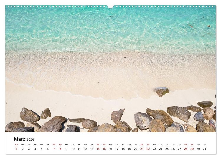 Produktbild: Die sch&ouml;nsten Inseln Thailands (Wandkalender 2026 DIN A2 quer), CALVENDO Monatskalender