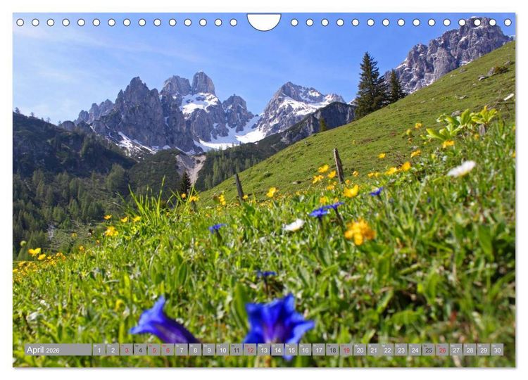 Produktbild: Die Bischofsm&uuml;tze im sch&ouml;nen Salzburger Land (Wandkalender 2026 DIN A4 quer), CALVENDO Monatskalender