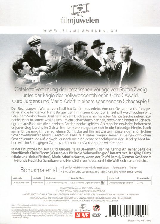 Produktbild: Schachnovelle - filmjuwelen