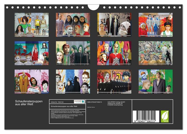 Produktbild: Schaufensterpuppen aus aller Welt (Wandkalender 2026 DIN A4 quer), CALVENDO Monatskalender