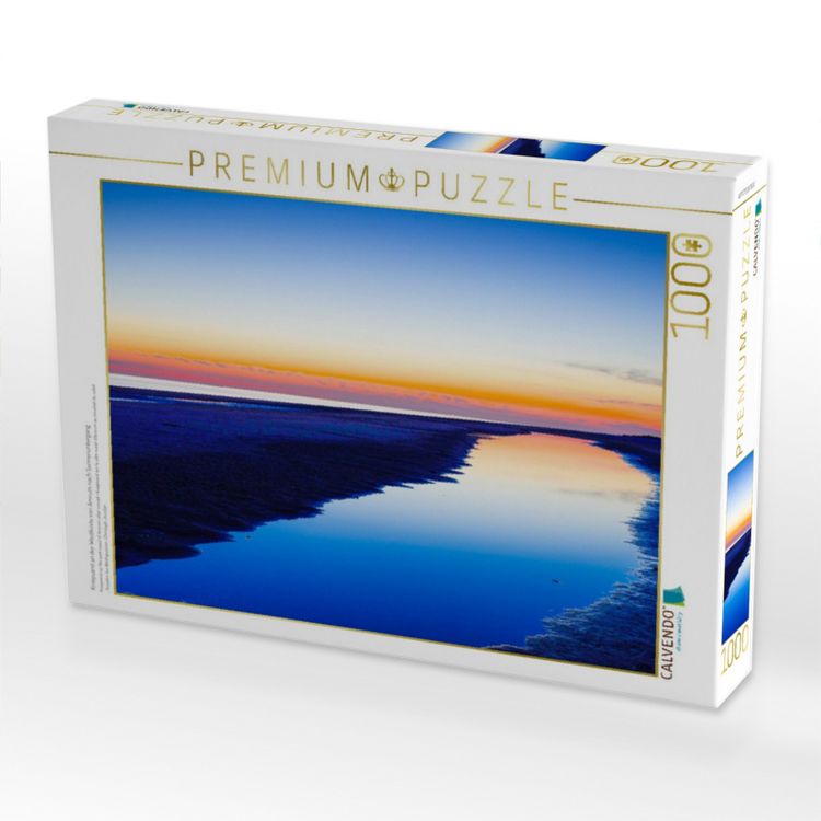 Produktbild: CALVENDO Puzzle Kniepsand an der Westk&uuml;ste von Amrum nach Sonnenuntergang | 1000 Teile Lege-Gr&ouml;&szlig;e 64x48cm Foto-Puzzle f&uuml;r gl&uuml;ckliche Stunden