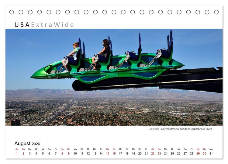 Produktbild: Impressionen aus LAS VEGAS (Tischkalender 2026 DIN A5 quer), CALVENDO Monatskalender