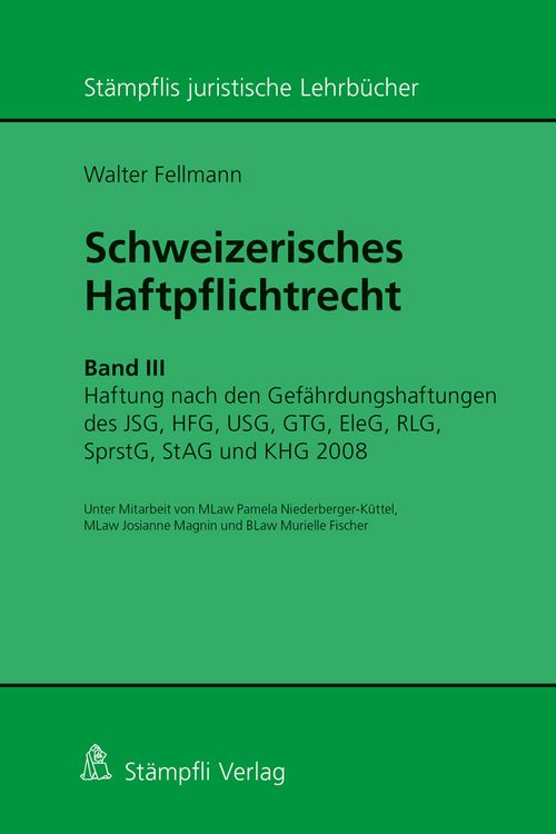 Produktbild: Schweizerisches Haftpflichtrecht