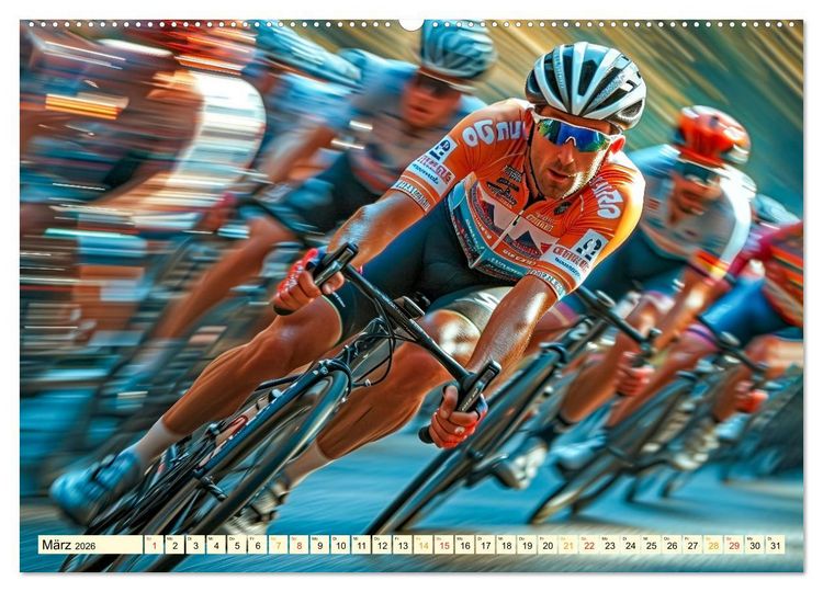 Produktbild: Radrennen - tolle Momente (hochwertiger Premium Wandkalender 2026 DIN A2 quer), Kunstdruck in Hochglanz