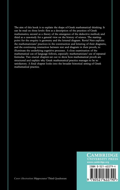 Produktbild: The Shaping of Deduction in Greek Mathematics