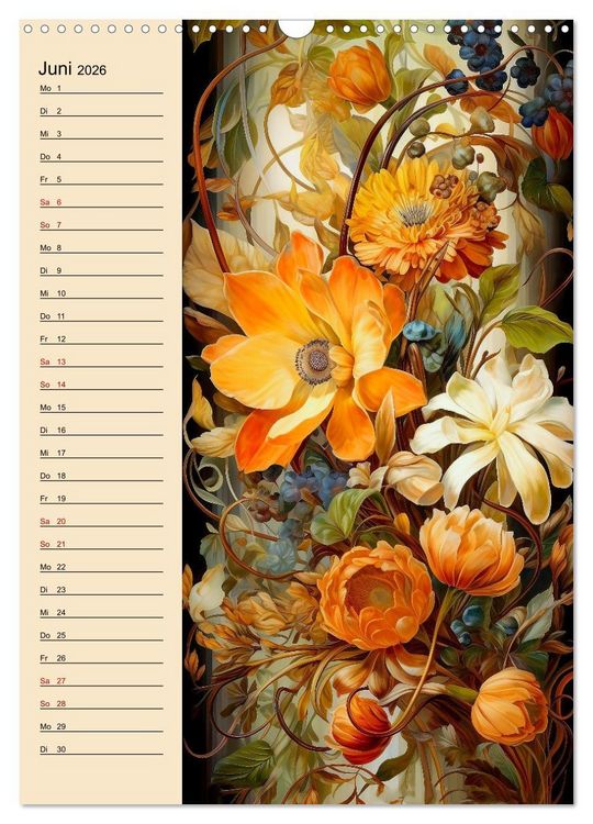 Produktbild: Bl&uuml;tenarrangements (Wandkalender 2026 DIN A3 hoch), CALVENDO Monatskalender