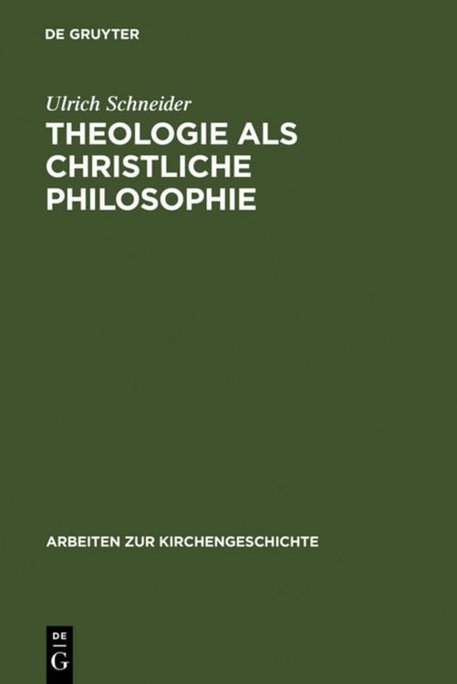Produktbild: Theologie als christliche Philosophie