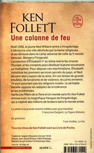 Produktbild: Follett, K: Colonne de feu