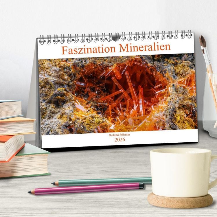 Produktbild: Faszination Mineralien (Tischkalender 2026 DIN A5 quer), CALVENDO Monatskalender