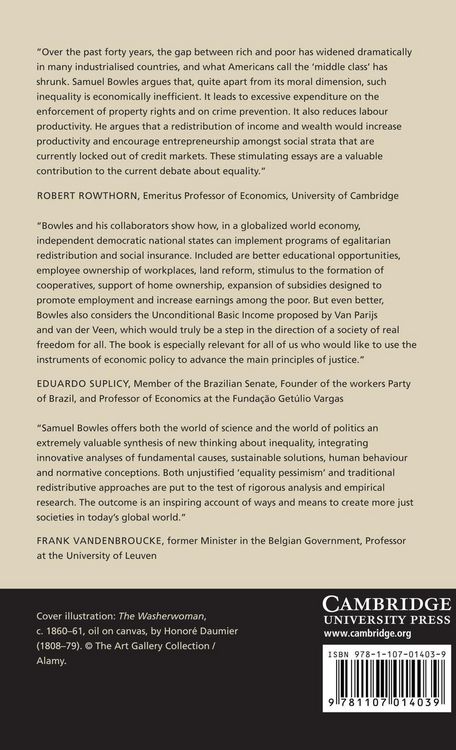 Produktbild: The New Economics of Inequality and Redistribution