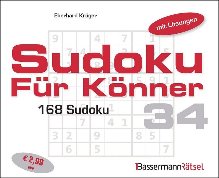 Produktbild: Sudoku f&uuml;r K&ouml;nner 34