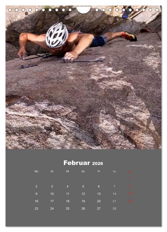 Produktbild: Erlebnis Outdoor Klettern (Wandkalender 2026 DIN A4 hoch), CALVENDO Monatskalender