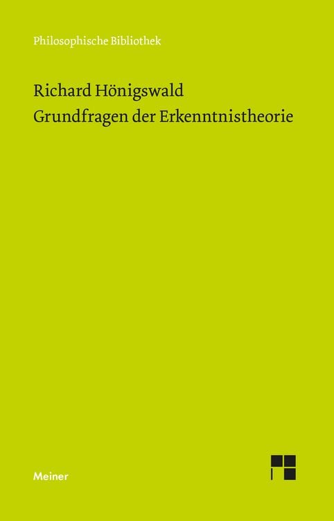 Produktbild: Grundfragen der Erkenntnistheorie