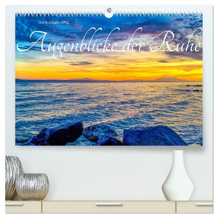 Produktbild: Augenblicke der Ruhe (hochwertiger Premium Wandkalender 2026 DIN A2 quer), Kunstdruck in Hochglanz