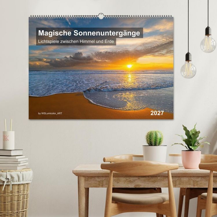Produktbild: Magische Sonnenunterg&auml;nge (Wandkalender 2027 DIN A2 quer), CALVENDO Monatskalender