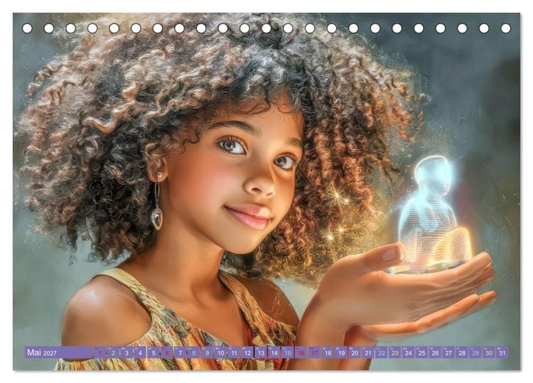 Produktbild: Faszination Licht - Durch Kinderaugen gesehen (Tischkalender 2027 DIN A5 quer), CALVENDO Monatskalender