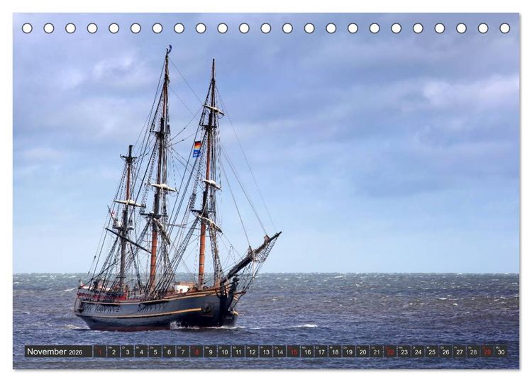 Produktbild: Segelimpressionen (Tischkalender 2026 DIN A5 quer), CALVENDO Monatskalender
