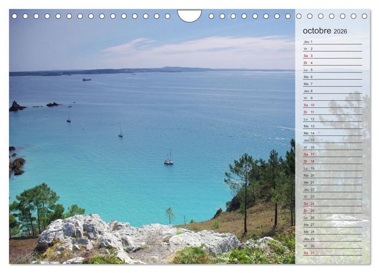 Produktbild: Bretagne La presqu'&icirc;le de Crozon (Calendrier mural 2026 DIN A4 vertical), CALVENDO calendrier mensuel