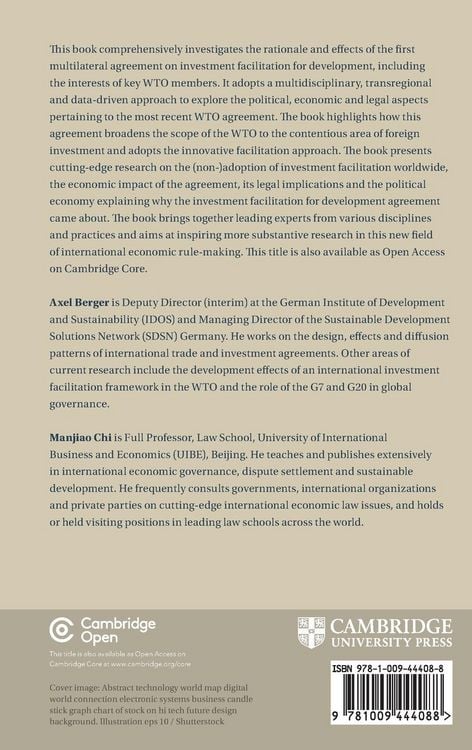 Produktbild: The Making of an International Investment Facilitation Framework